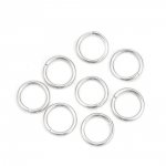 10 öppna anslutningsringar 12 mm Rostfritt