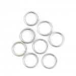 2 öppna anslutningsringar 13 mm Rostfritt