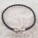 Europeiskt flätat klipparmband vanligt 02 FRÅN 15 TILL 23 CM Mörkbrun