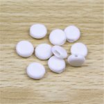 Elastiskt lås med spänne Vit gummikula N°02 x 10 st.