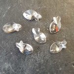 Pendel i facetterat glas fisk N°01-01