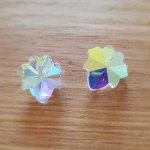 Blomma hänge i facetterat glas N°03-01