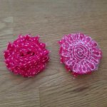 Blomma av fransigt tyg nr 46