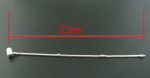 European Clip Armband 22 cm Slät lås Silverpläterad 925