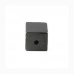 Träpärla Cube / Square 10 mm svart