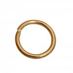 10 öppna förbindningsringar 06 mm 01 14K guldpläterade