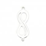 Connector 'Infinity' symbol 18k platina koppar