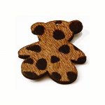 Furry Bear Green 24x29mm x 1