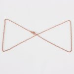 Halsband N°15 i rostfritt stål 45 cm (18.5') Rose guld