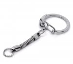 Silver metall nyckelring 6 cm