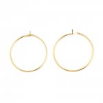 Creole örhängehållare 18K guldpläterad N°01-25 mm x 1 par