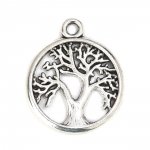 Silver livets träd charm N°01