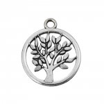 Silver livets träd charm N°02