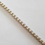 Kedja 4 mm fyrkantig maskor Silver