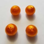 Vävda trådpärlor 15 mm Orange