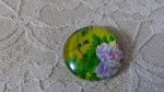 glas cabochon rund 20mm blomma 01-044 
