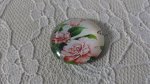 glas cabochon rund 20mm blomma 01-009 