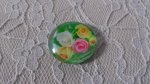 glas cabochon rund 20mm blomma 01-007 