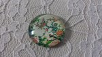 glas cabochon rund 20mm blomma 01-006 