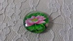 glas cabochon rund 20mm blomma 01-003 
