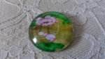 glas cabochon rund 25mm blomma 01-043 