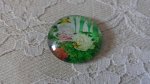 glas cabochon rund 25mm blomma 01-041 