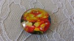 glas cabochon rund 25mm blomma 01-038 