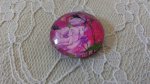 glas cabochon rund 25mm blomma 01-034 