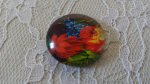 glas cabochon rund 25mm blomma 01-031 