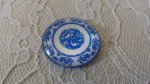 glas cabochon rund 25mm blomma 039 