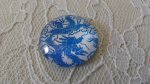 glas cabochon rund 25mm blomma 038 
