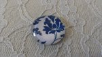 glas cabochon rund 25mm blomma 030 
