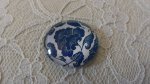 glas cabochon rund 25mm blomma 026 