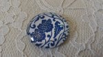 glas cabochon runda 25mm blomma 020 