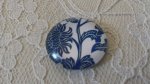 glas cabochon rund 25mm blomma 018 