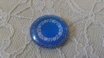 glas cabochon rund 25mm blomma 017 