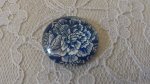 glas cabochon rund 25mm blomma 015 