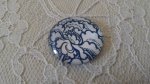 glas cabochon rund 25mm blomma 013 