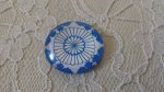 glas cabochon rund 25mm blomma 011 