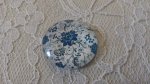 glas cabochon runda 25mm blomma 009 
