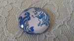 glas cabochon rund 25mm blomma 004 