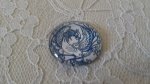 glas cabochon runda 25mm blomma 003 
