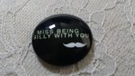 glas cabochon rund 25mm mustasch 029 