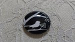 cabochon rund glas 25mm fåglar 021 