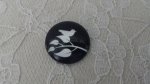 cabochon runt glas 25mm fåglar 013 