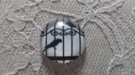 cabochon runt glas 25mm fåglar 008 