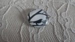 cabochon runda glas 25mm fåglar 001 