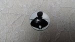 glas cabochon rund 25mm cat 009 