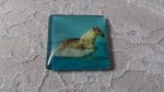 glas fyrkantig cabochon 30mm 022 