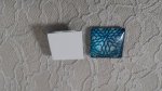 glas fyrkantig cabochon 25mm 046 